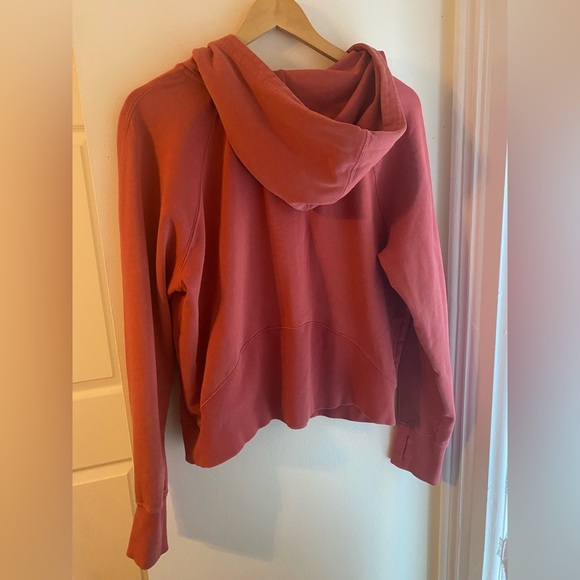 Joy Lab 1/2 Zip Sweatshirt Coral Pink Fleece Pullover Cotton Sz Medium LIKE NEW - Picture 9 of 9